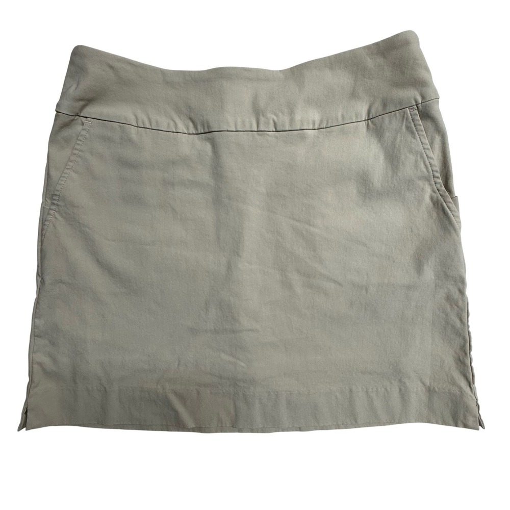 Swing Control Golf Skort Womens 8 Beige Pull On Stretch Athletic Skirt Shorts